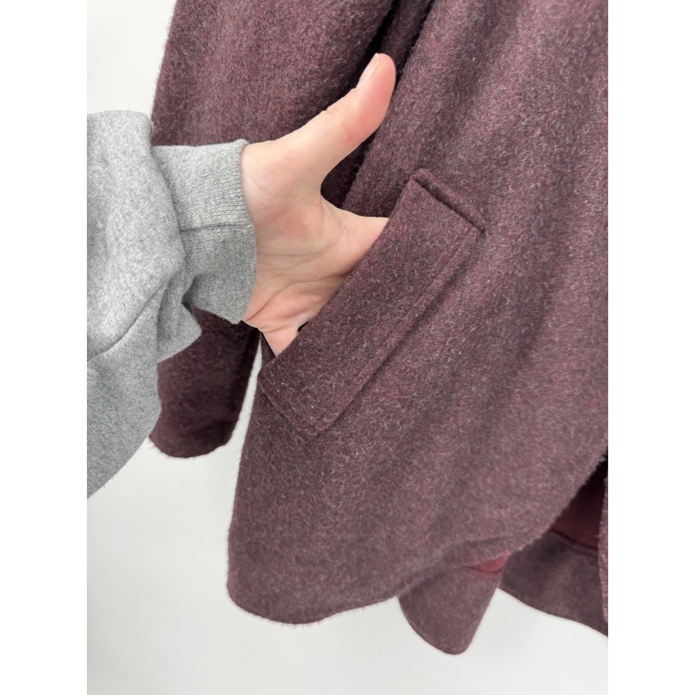 Anthropologie Lilka Women Mauve Sweater Coat Shawl Collar Boho Polyester Cotton - Picture 8 of 9
